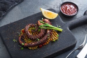 Grilled Octopus with Greek Yoghurt